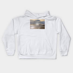 Artistic Northumbrian beach Kids Hoodie